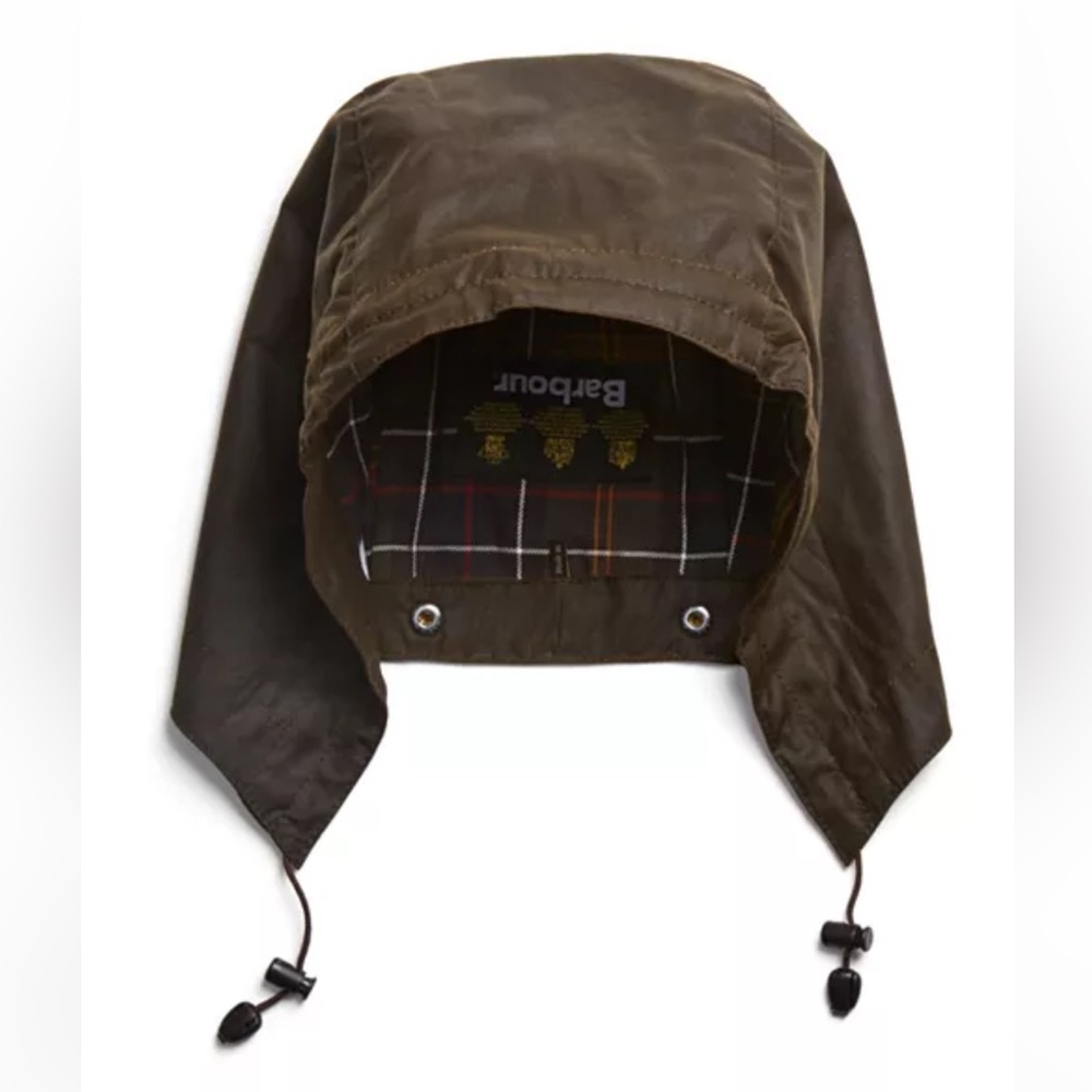 Barbour waxed Hood in Olive